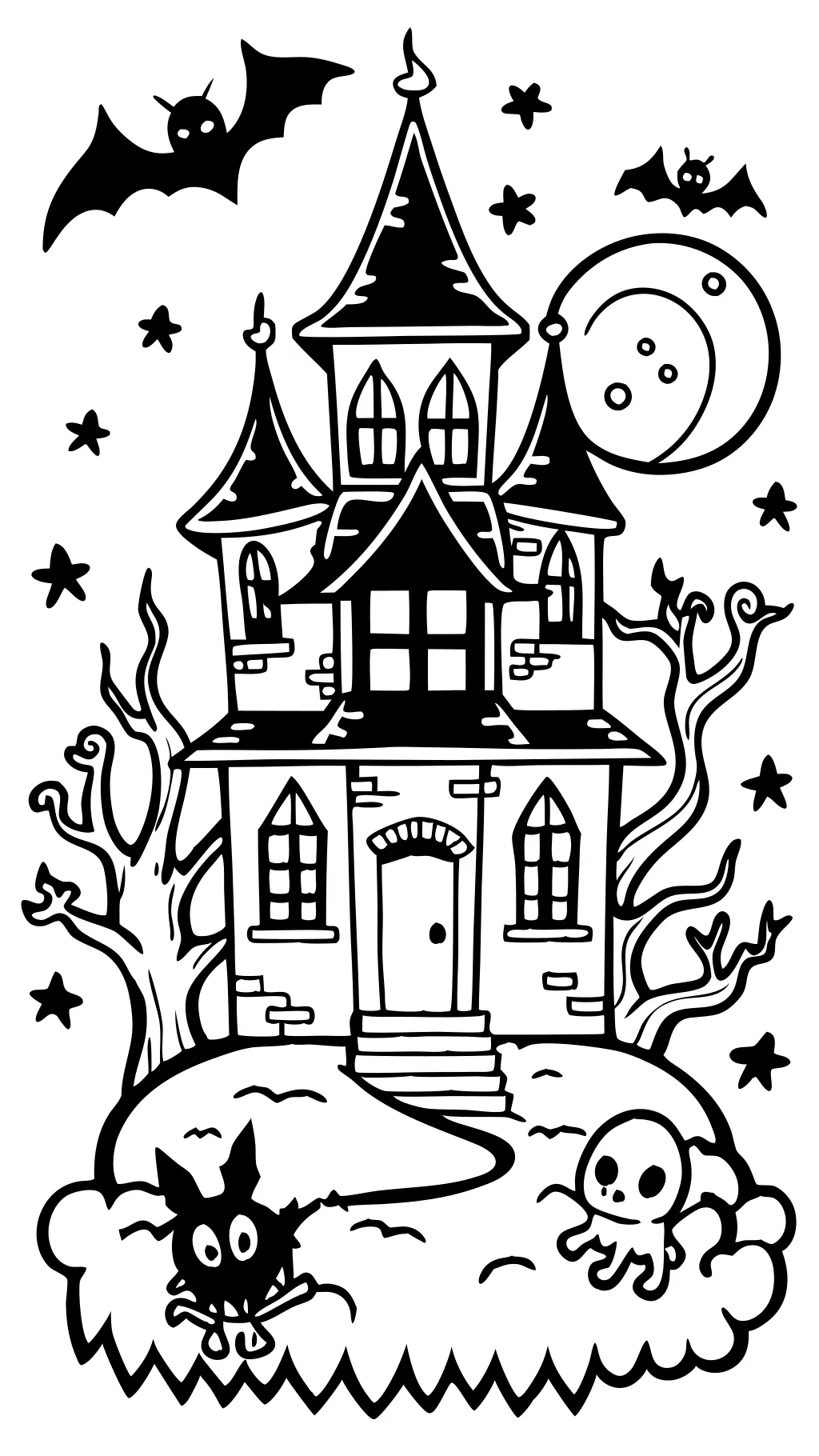 coloring pages of scary